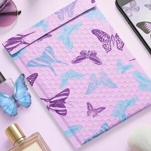 10 Purple Butterfly Bubble Mailers